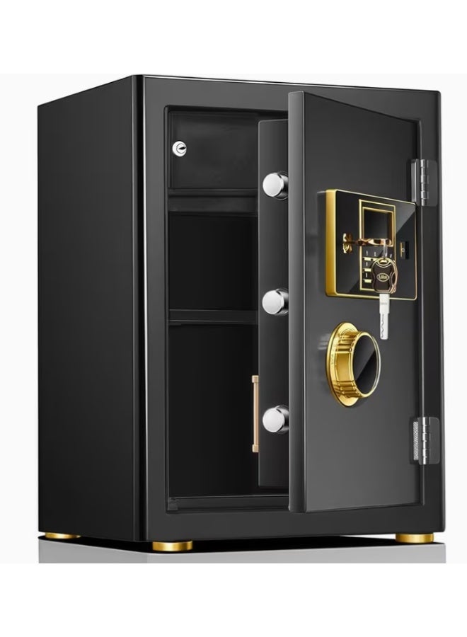 خزنة منزلية مقاومة للحريق مع لوحة مفاتيح رقمية ومفتاح يدوي، خزائن مقاومة للماء للاستخدام المنزلي،